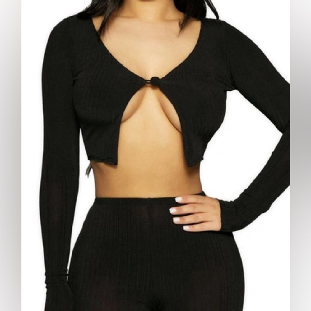 Cropped Long Sleeve- Chocolate